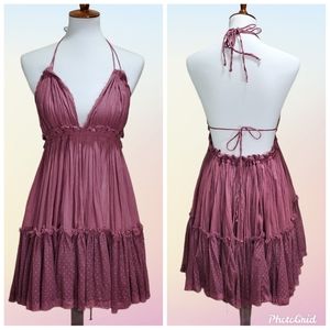 Free People 100 Degrees Medium Faded Rose Dress